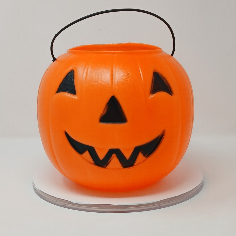 Halloween Pumpkin General Foam Jack o Lantern Candy Bucket Treat Pail